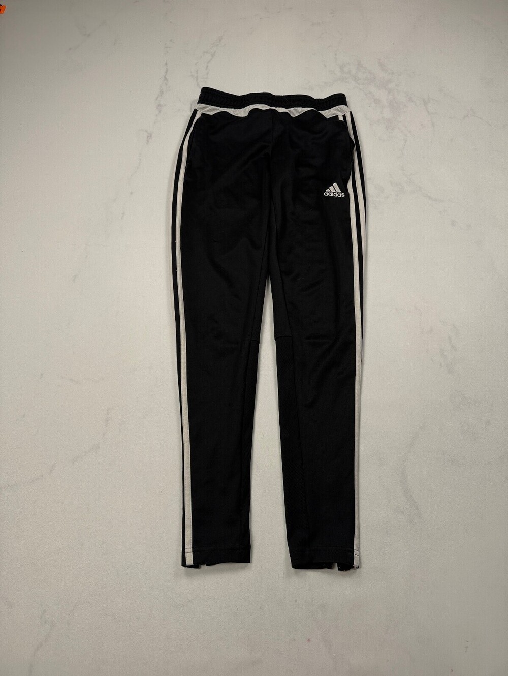 Adidas Athletic Pants Leggings Black 2000s Tapered - Womens XS